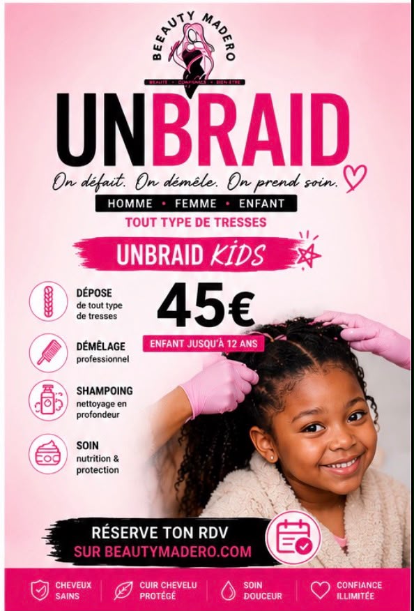 RÉSERVATION UNBRAID KIDS — 45€