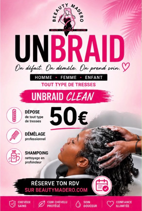 RÉSERVATION UNBRAID CLEAN — 50€